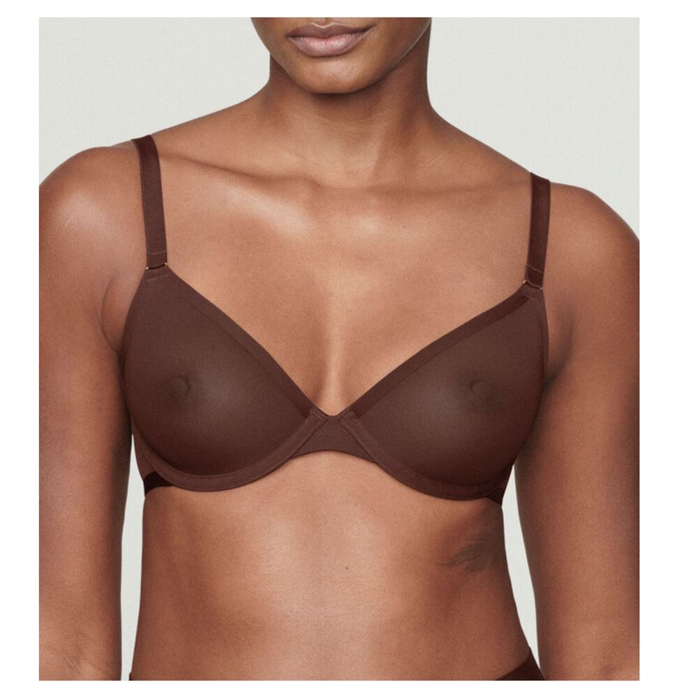 NWT Cuup 38G (4D) The Plunge Mesh espresso brown bra - Picture 14 of 14